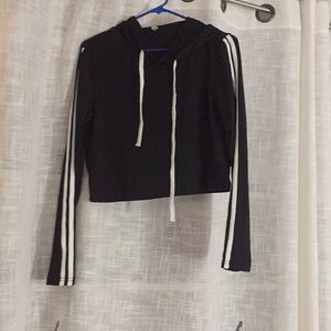 black lightweight pullover hoodie